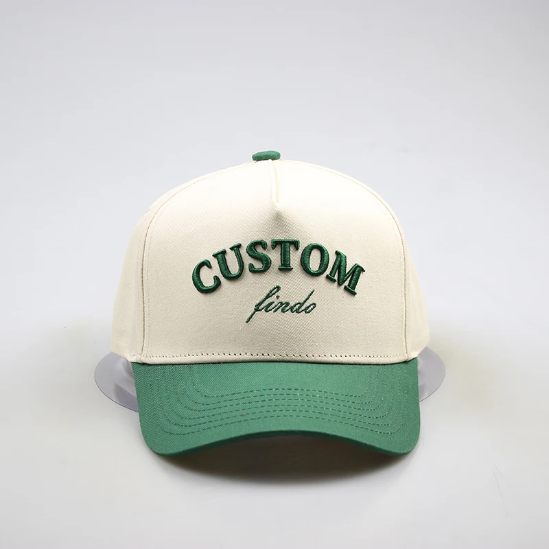 Custom embroidery logo men women plain two tone dad cap wholesale blank 5 panel 2 colors unstructured two tone baseball cap hat