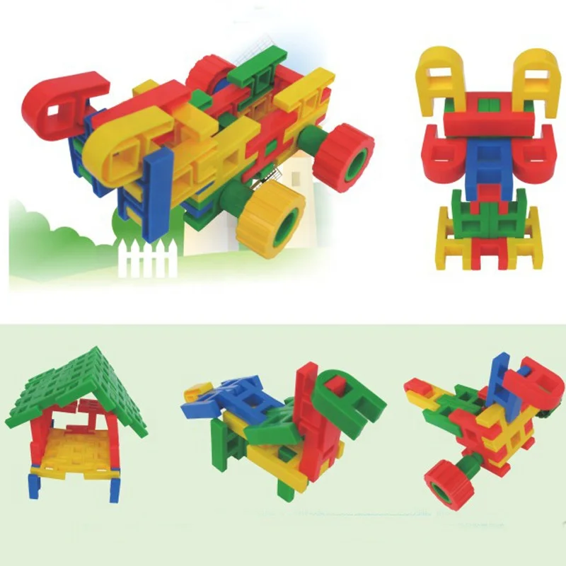 Non-toxic sunny multivariant construction toys for children