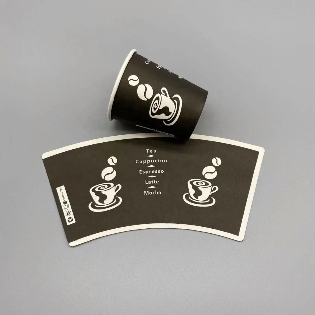 70gsm 160 gsm 4 oz craft corrugated ripple blank plain white board paper cup fan