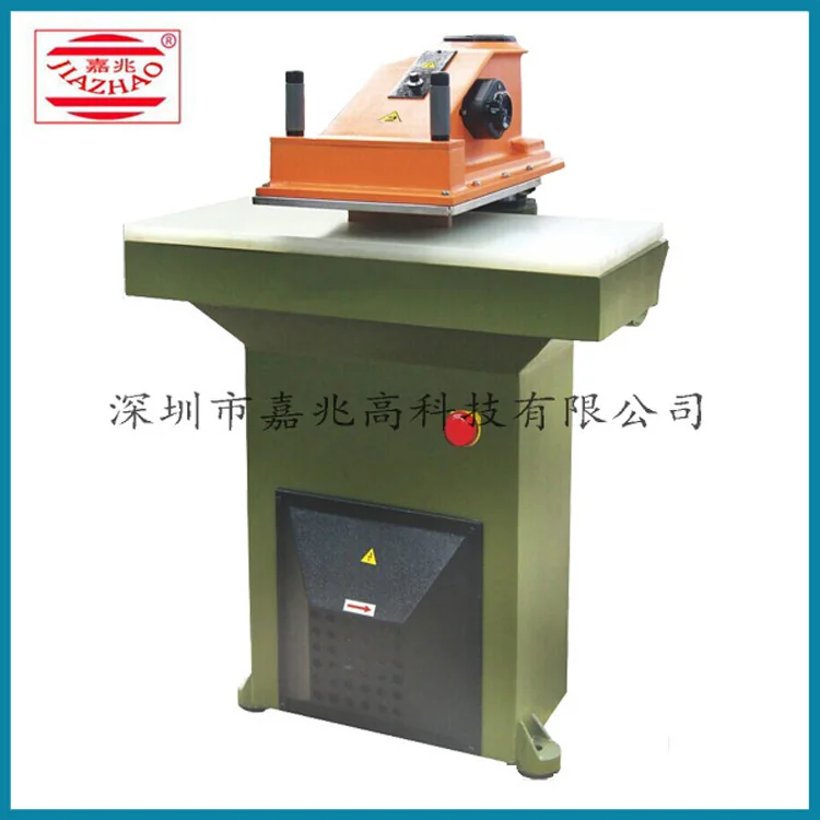China Cheap Automatic hydraulic cutting machine flip flops shoes uppers leather belt gloves balls die cutting heat press machine