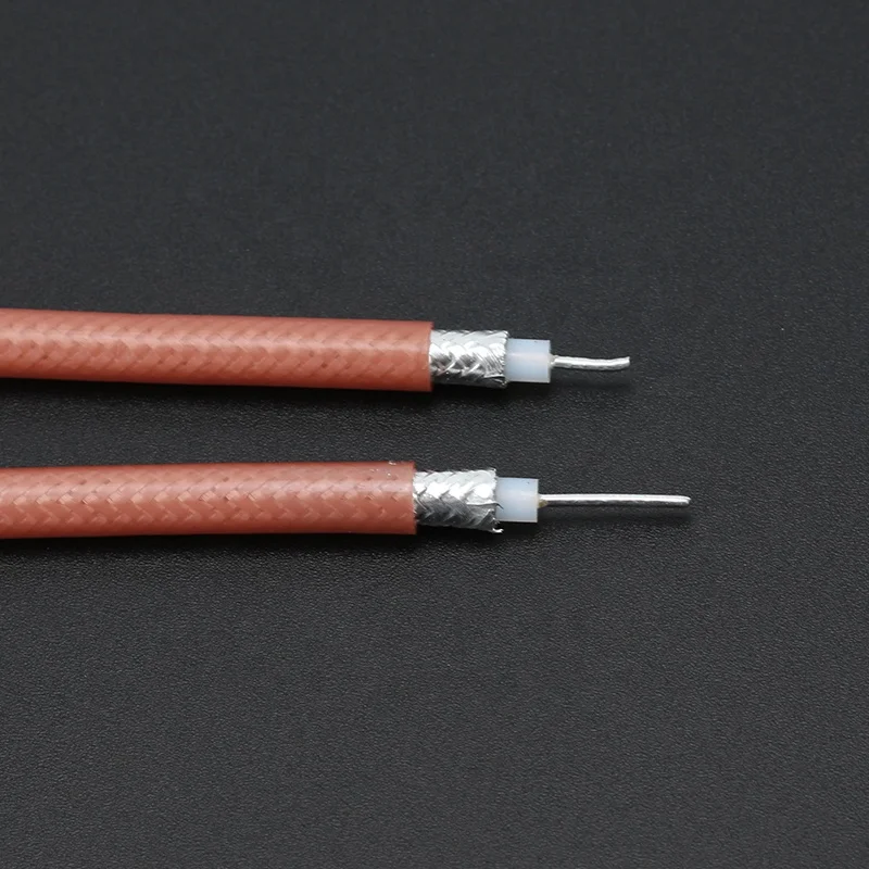 0,12 см Полосатый конец PTFE изоляционный Радиочастотный кабель RG142 коаксиальный кабель