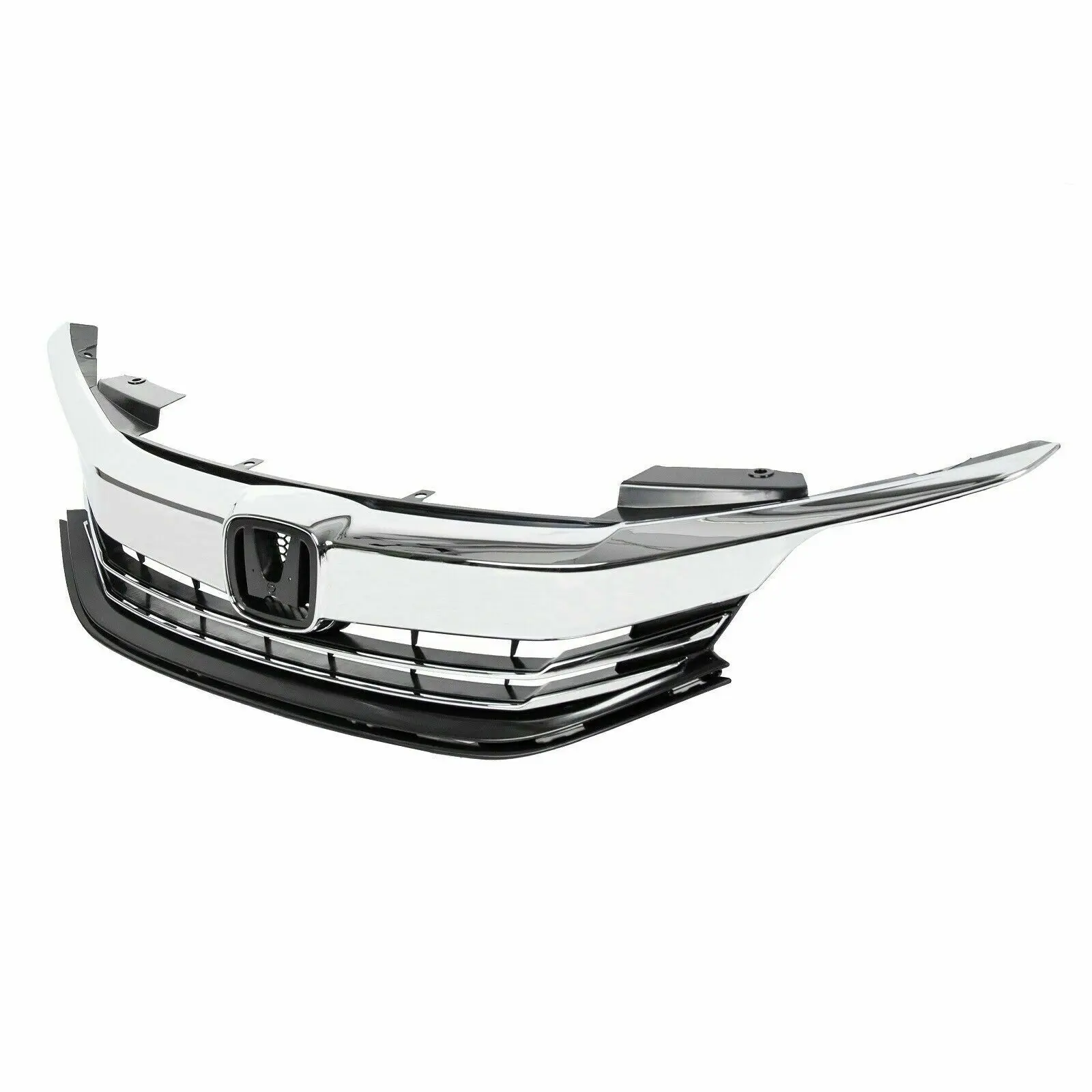 For 16-17 Honda Accord Sedan 4D ABS Front Grille Upper Hood Grille Assy Chrome