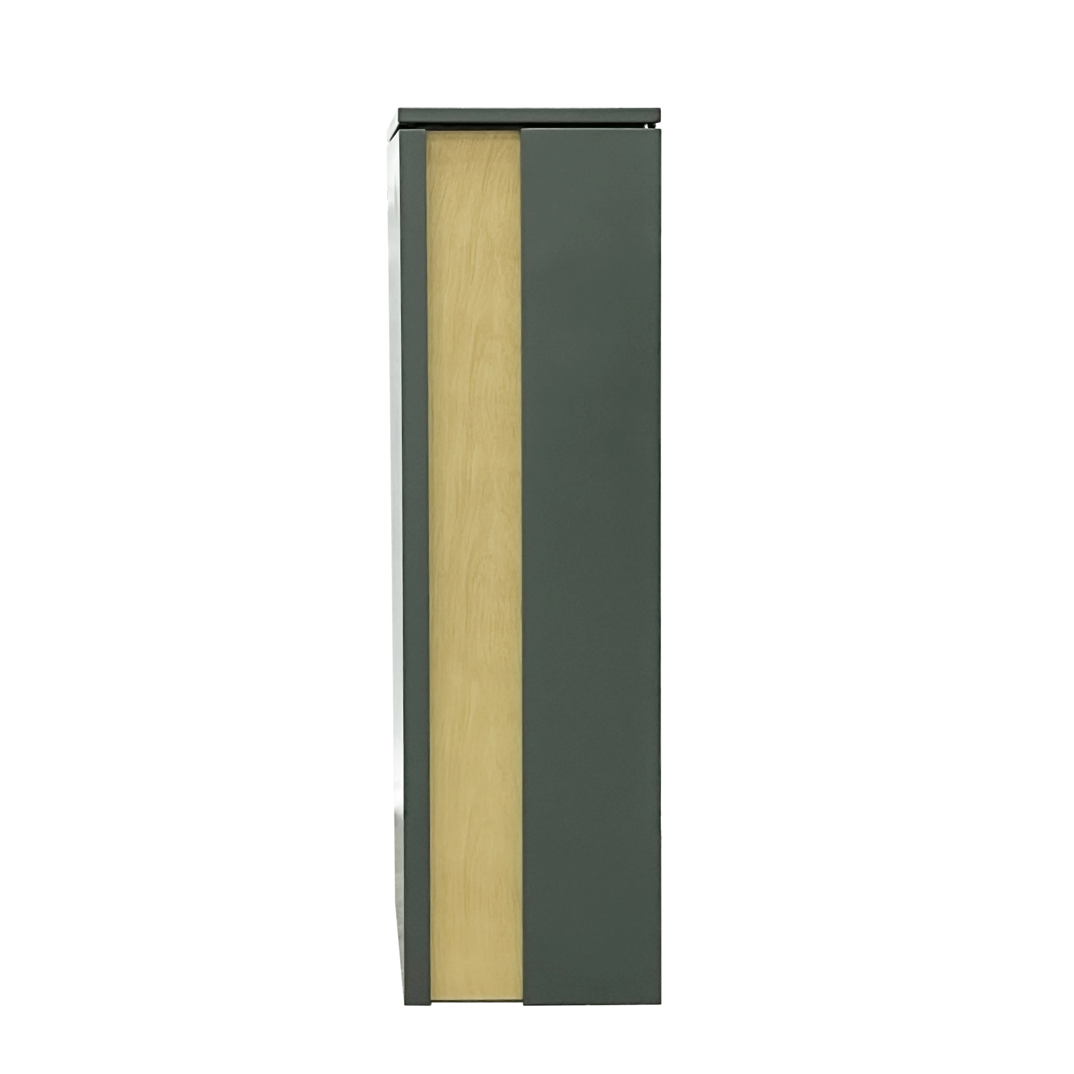 Home Metal Secure Free Standing Mailbox Parcel Drop Box Package Delivery Box With Wooden
