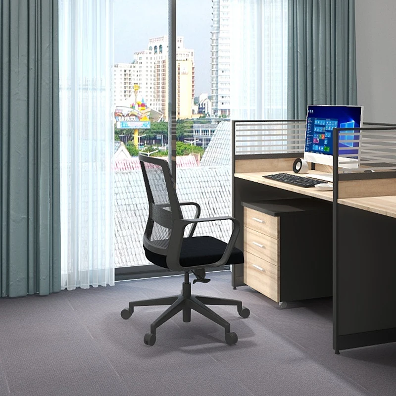 China Furniture Manufacturers Fabric Chairs Modern Seat Cushion Mesh Office Chair