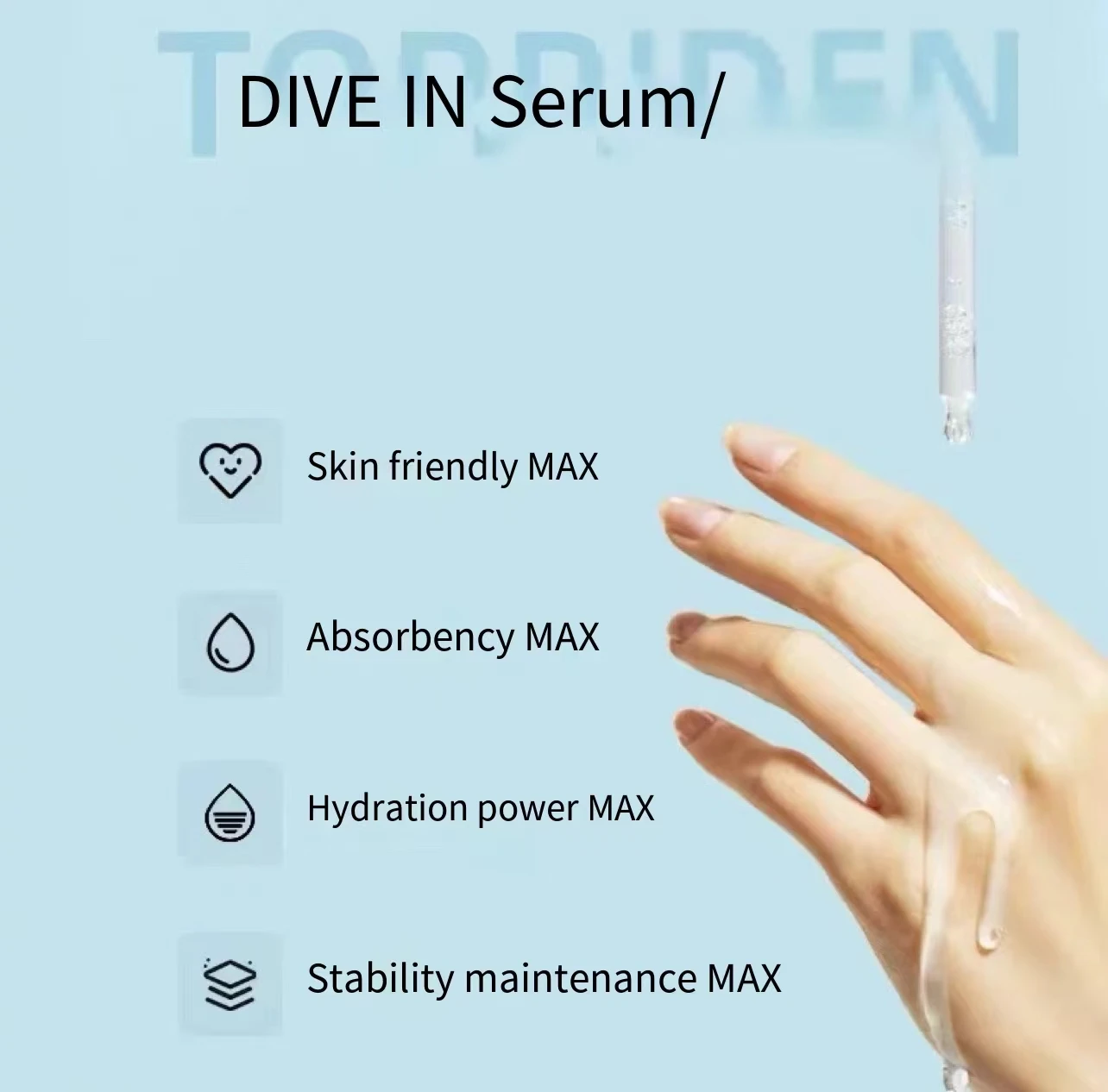 TORRIDEN DIVE-IN 50mL Low Molecular Hyaluronic Acid Serum Vitamin C Vegan Whitening Anti-Aging Anti-Wrinkle Face Skin