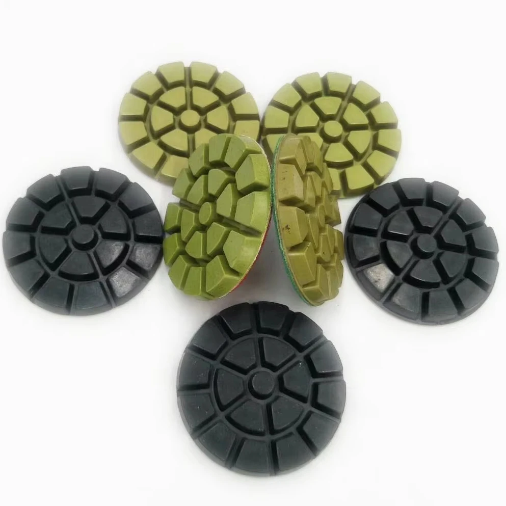 Diamond Abrasive Polishing Pads 3 Inch 4 Inch Stone Wet Resin Polishing Disc Flexible Polishing Wheel from China factory