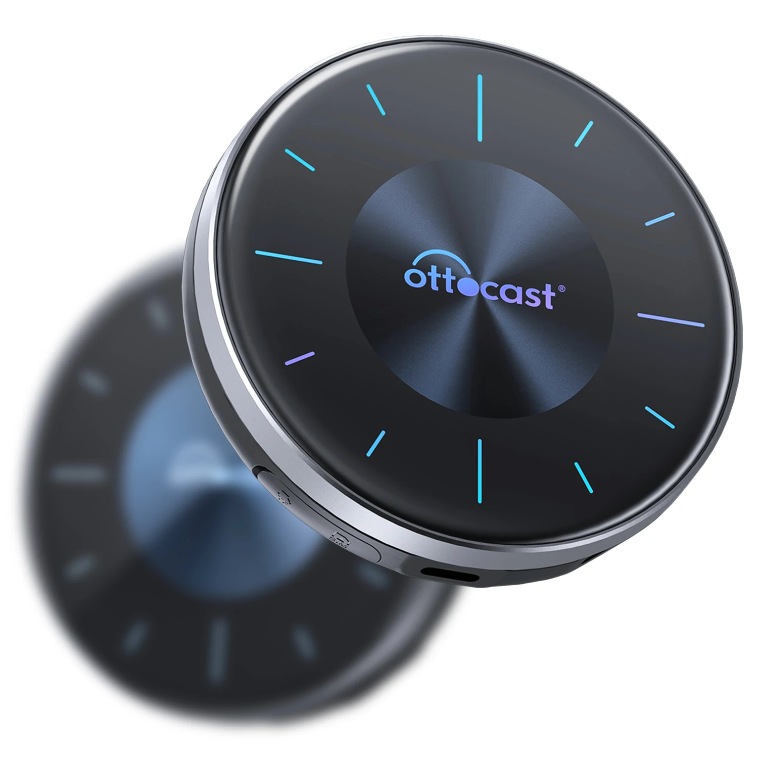 Ottocast Type-C USB, Mini HD MI, Nano SIM slot, Micro SD card slot Wireless Android AI Box 8GB+128GB Qualcomm8-core