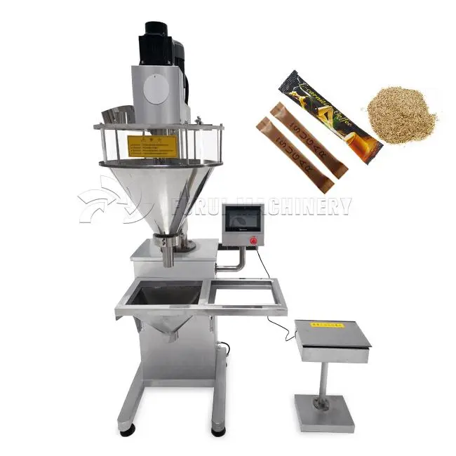 Semi automatic black pepper auger dose filler/sea salt powder dosing filling packing machine for sachets bottles