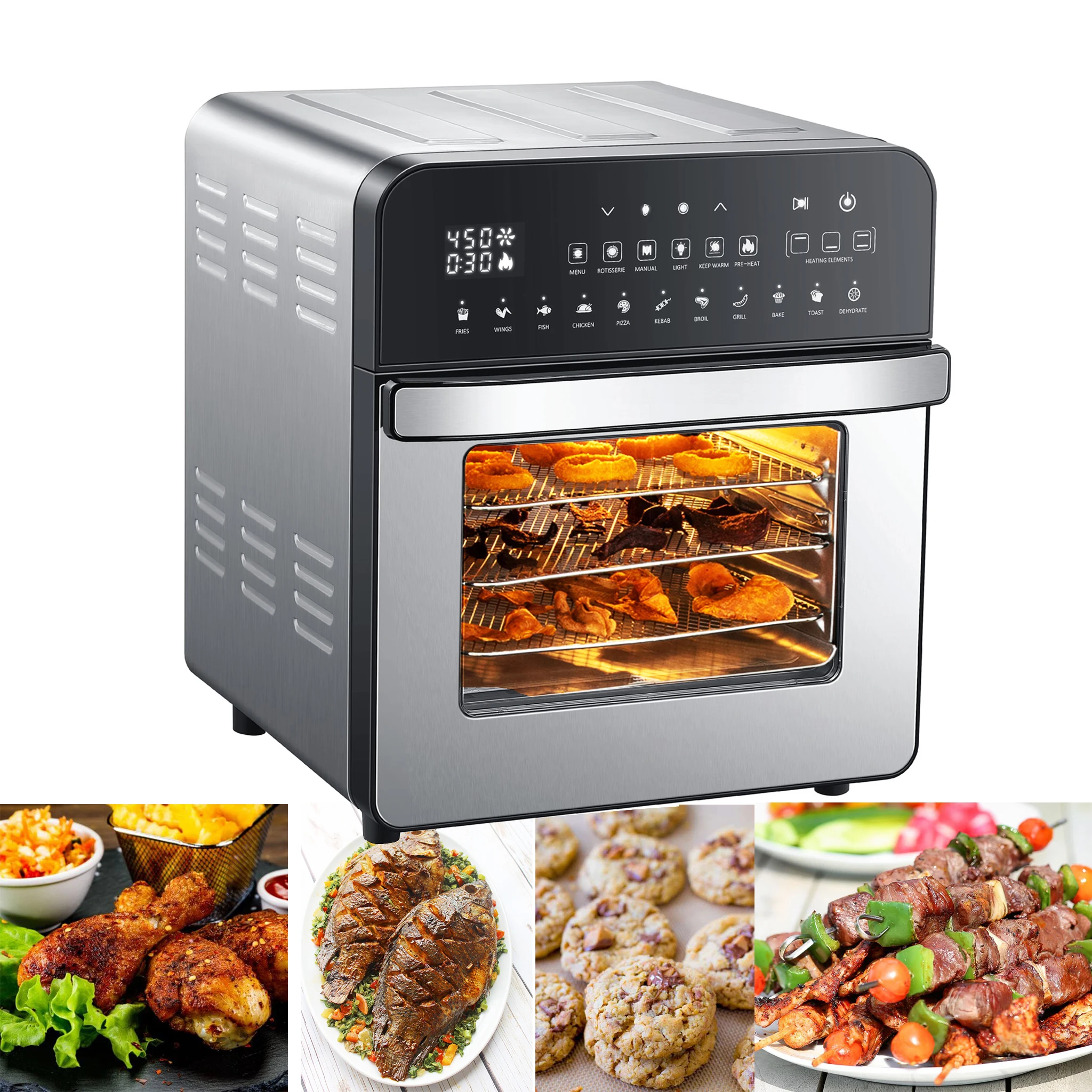 3 In 1Smart Air Fryer Oven 1700W 14.5L Muti-Function Small Household  Electric Appliances Made in Guangzhou