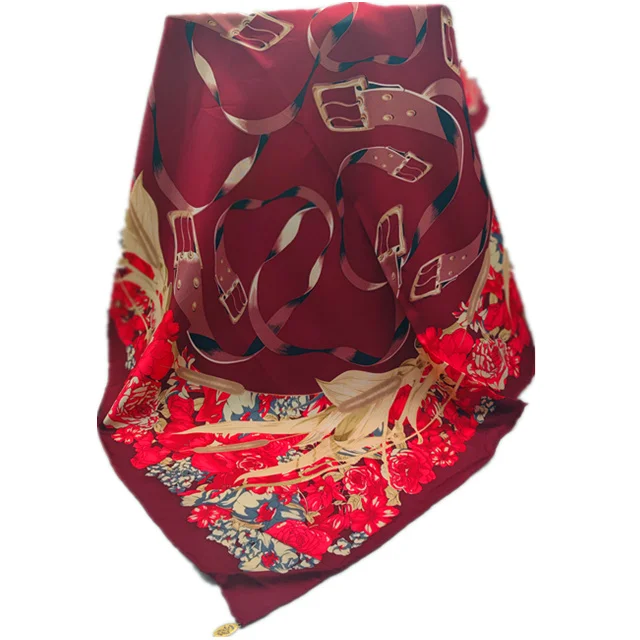 New Arrivals Muslim Silk Scarf Women Fashion Hijab Muslim for Dyeing Blank Silk Scarves