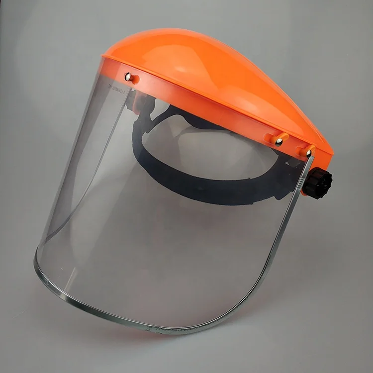
YELLOW ORANGE CLEAR PROTECTIVE FACESHIELD VISOR 