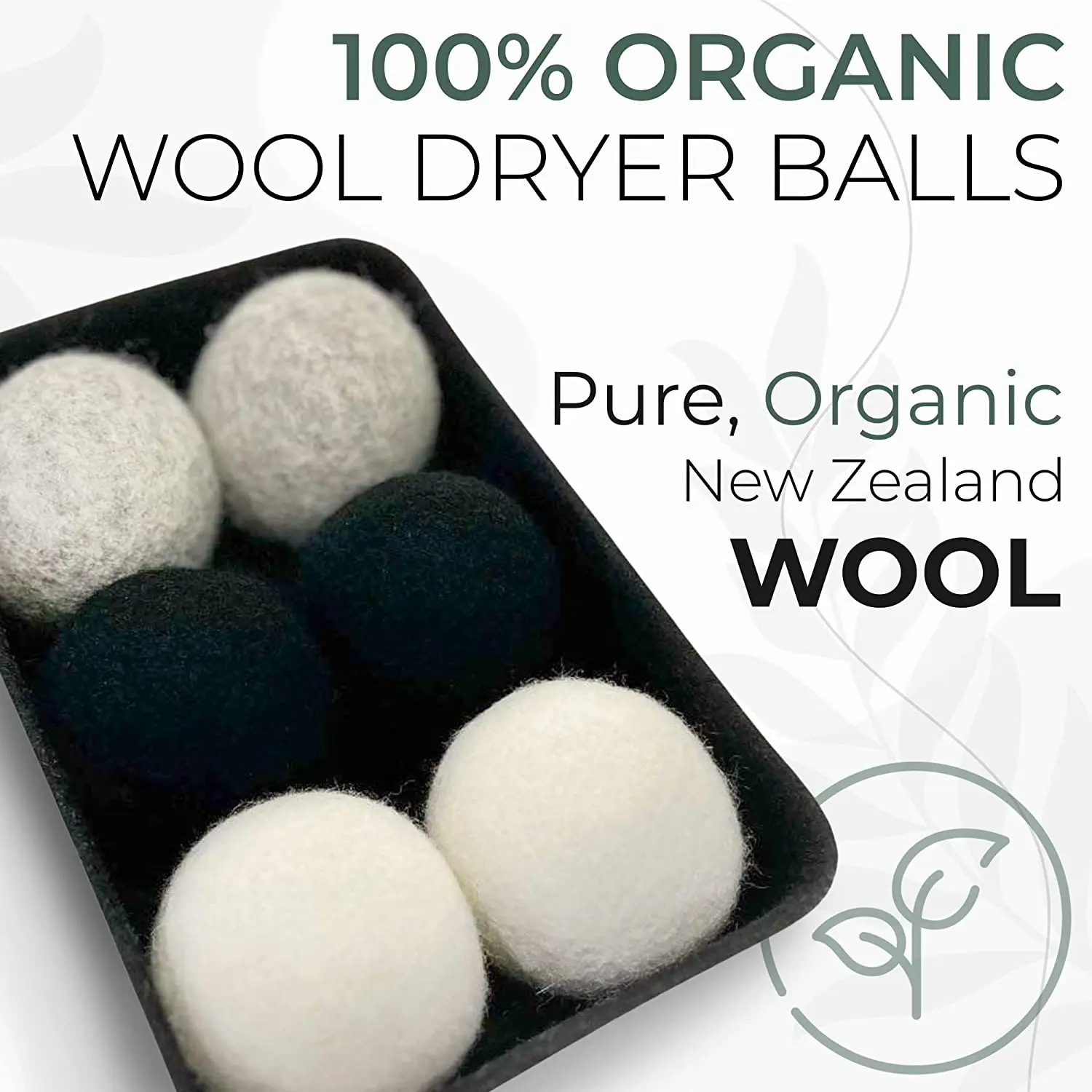 2024 New products Chemical Free Wool Dryer Balls Laundry, Handmade Reusable Balls Reduce Wrinkles