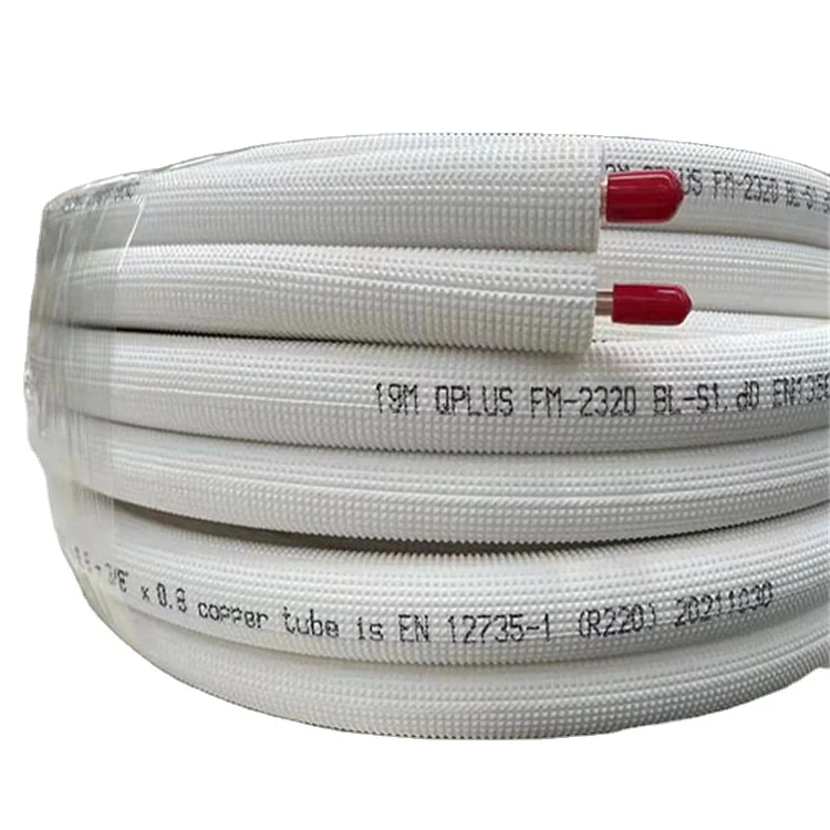 White PE Insulated Copper Pair Coils For Air Conditioning Kit