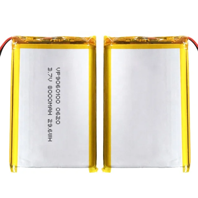 Custom 9060100 High Capacity 3.7V 8000Mah Lithium Polymer Batterie Rechargeable Lipo Battery For Tachograph POS Portable DVD
