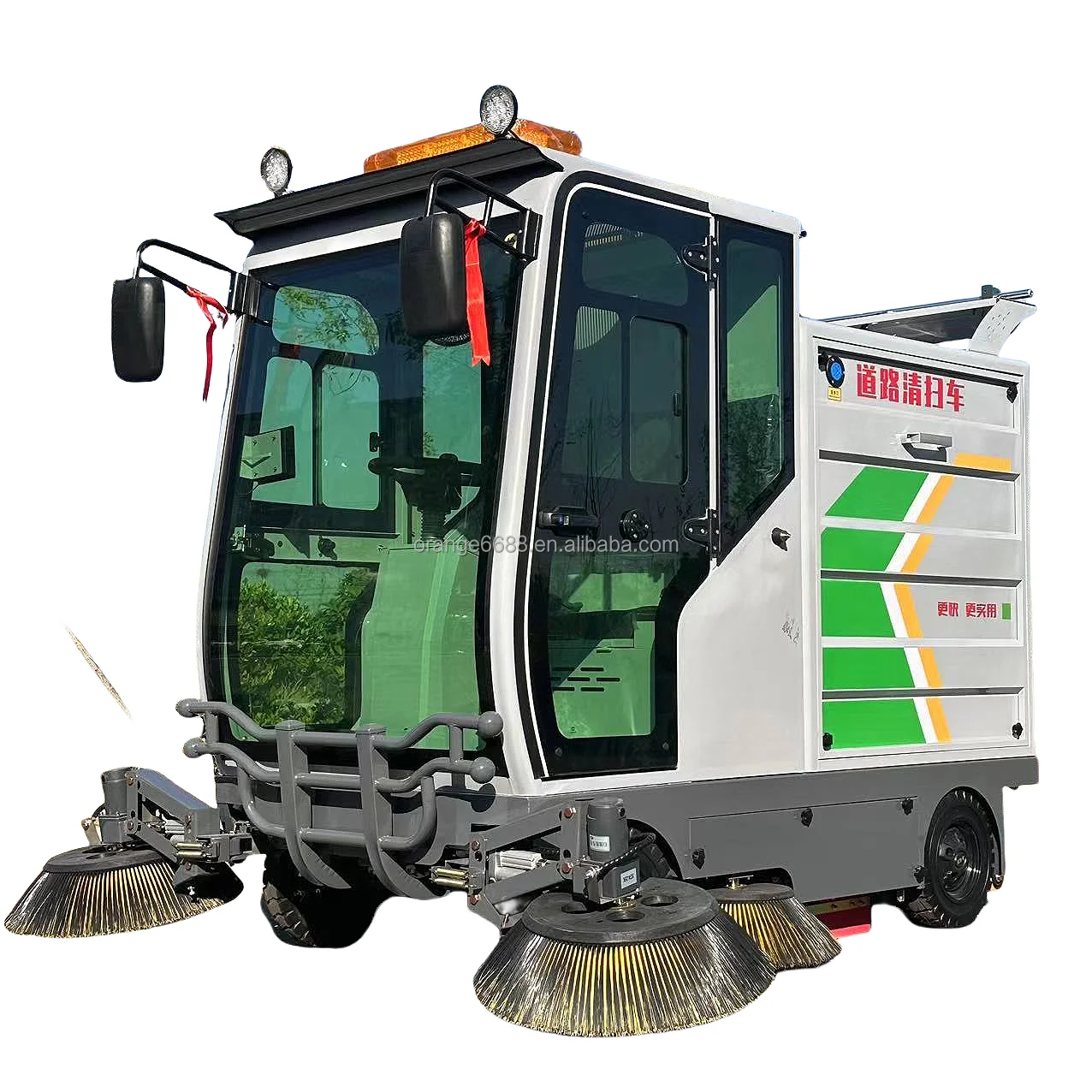Road Sweeper Car Cleaning Machine For Use On The School Grounds Cement Pavement