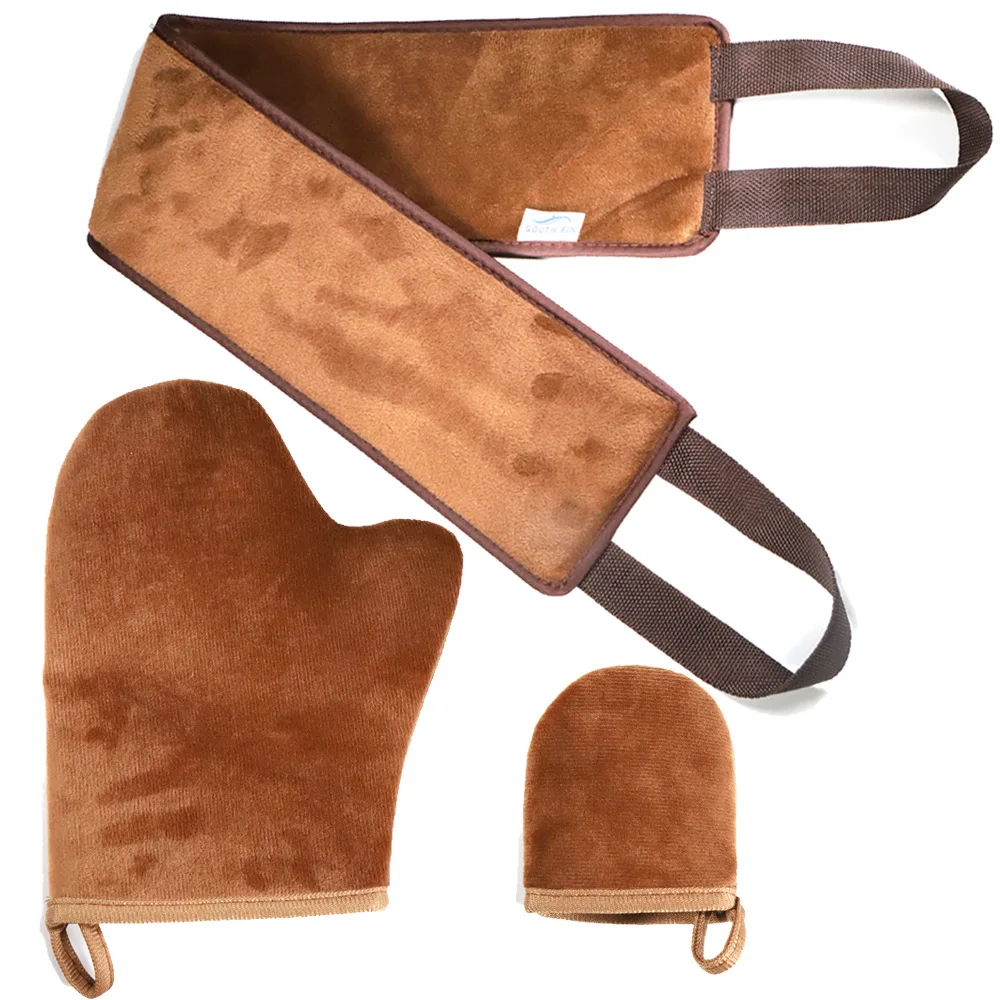 
Lotion applicator tool pull back strip 3 packs brown black pink self tanning mit sets 