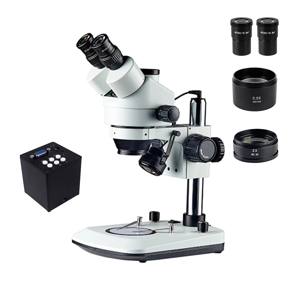 3.5X-180X VGA 2MP камера цифровой Тринокулярный Стерео микроскоп для обнаружения Pcb Мобильный ремонт