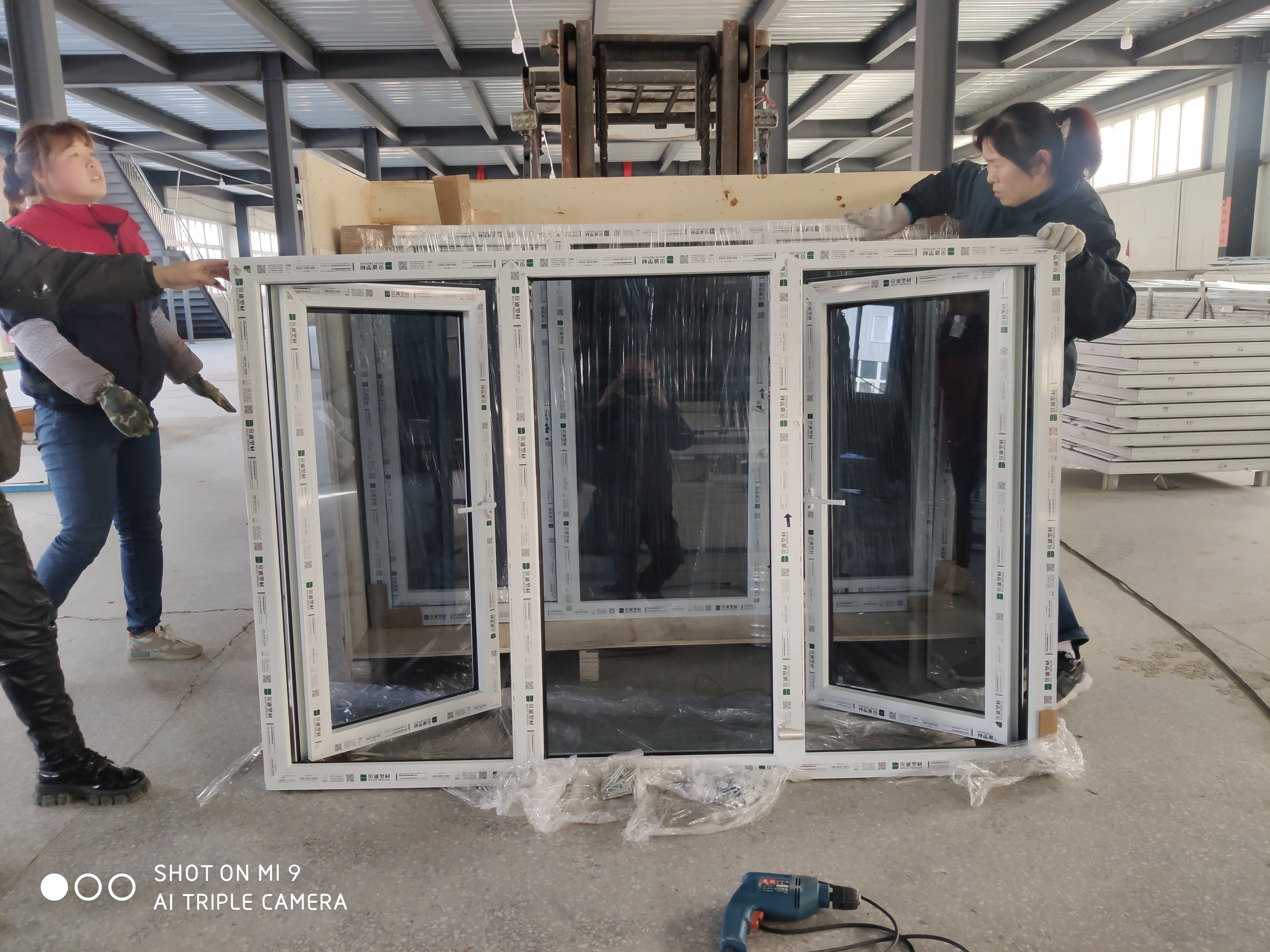 Sample design casement window and PVC UPVC profile windows with double tempered glass