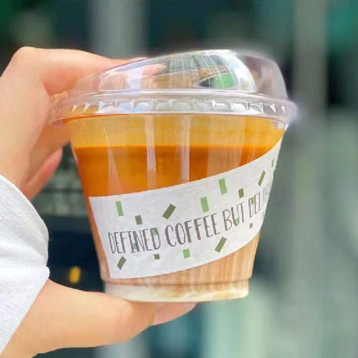 9oz 270ml Disposable Clear PET/PLA 92mm Plastic cup for dessert yogurt mousse cookies ice cream Cups 9oz