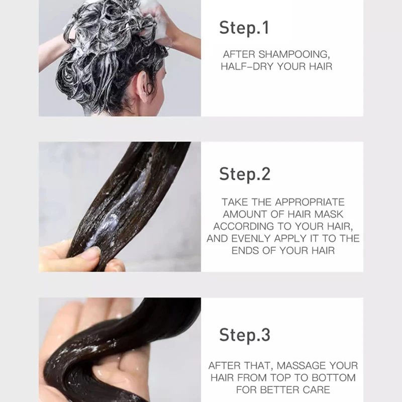 Magic Hair mask Salon uses deep conditioning moisturizing cream OEM repair collagen hair mask 500ml large capacity