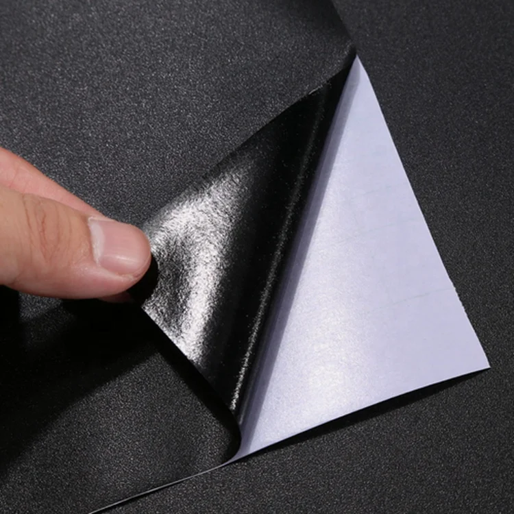 Bedroom Pvc Decorative Office Self Adhesive Black Wallpaper