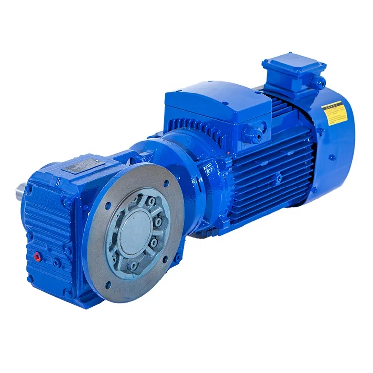 K Series Manufacturer of Gear Reducer Box AC Electric Motor Worm Gear Speed Reducer