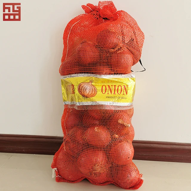 
PP PE Mesh Bag 25kg 50kg Vegetables Onion Potatoes Mesh Packing Bags 