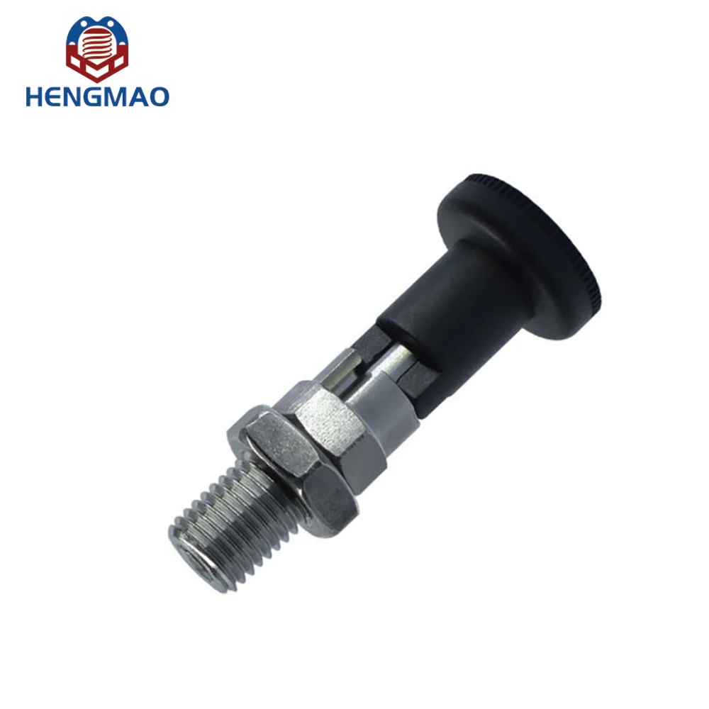 Good Quality Carbon Steel and Stainless Steel Metric M8 M10 Black Knob Plunger With Hex Nut
