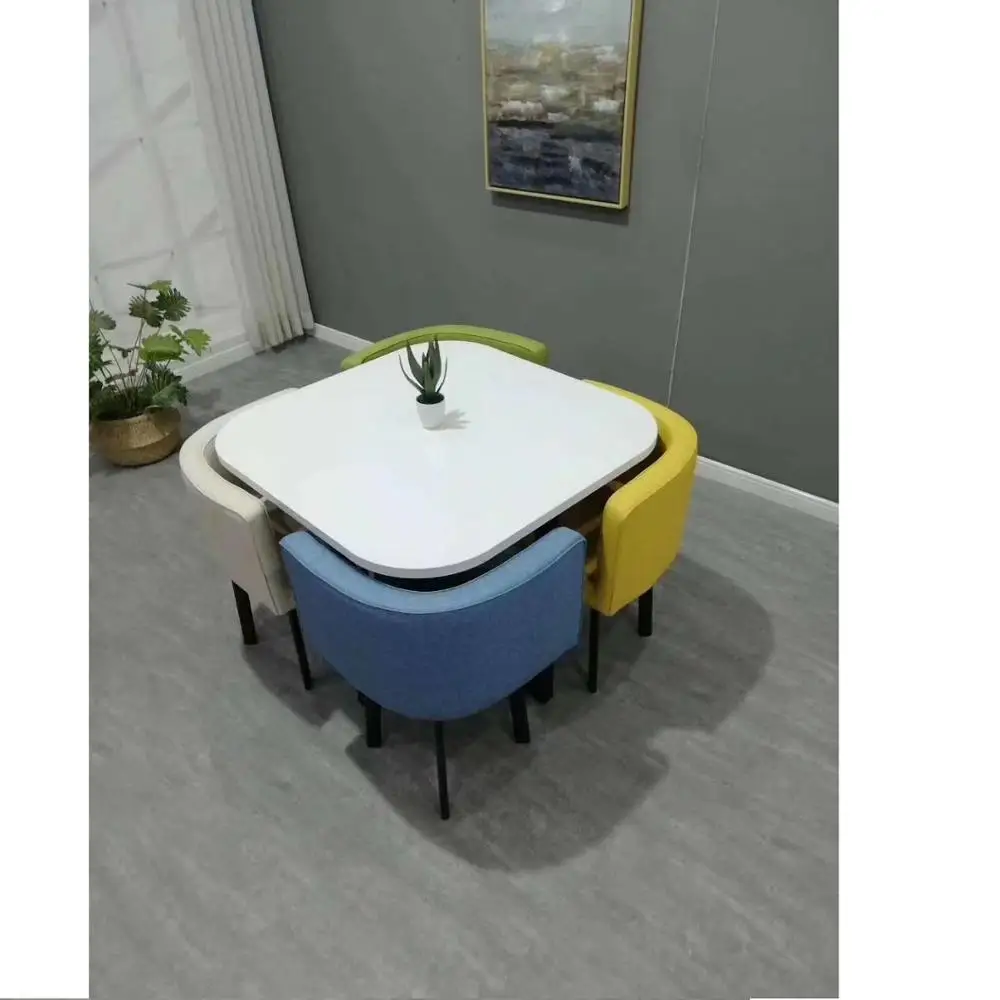 furniture for living room coffee table or tea table with wood and glass and metal/ table and chair set