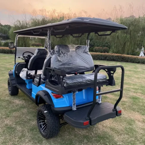 PGASHOW  New 6  Seat Sightseeing Bus Hunting Club Golf Cart Electric Golf Buggy