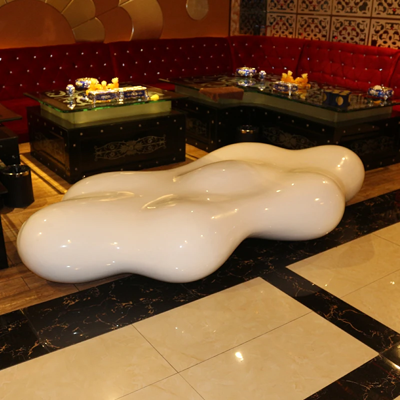Fiberglass chair modern airport waiting area luxury chairs outdoor furniture special bench