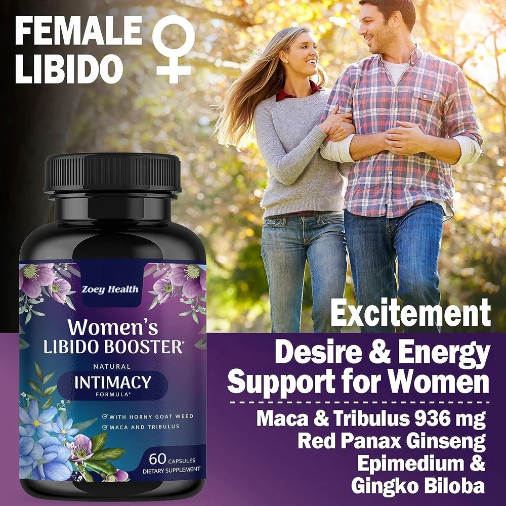 Libido Booster Capsules for Women Female Libido Support Supplement - Women Vitamins Formula Supports Energy