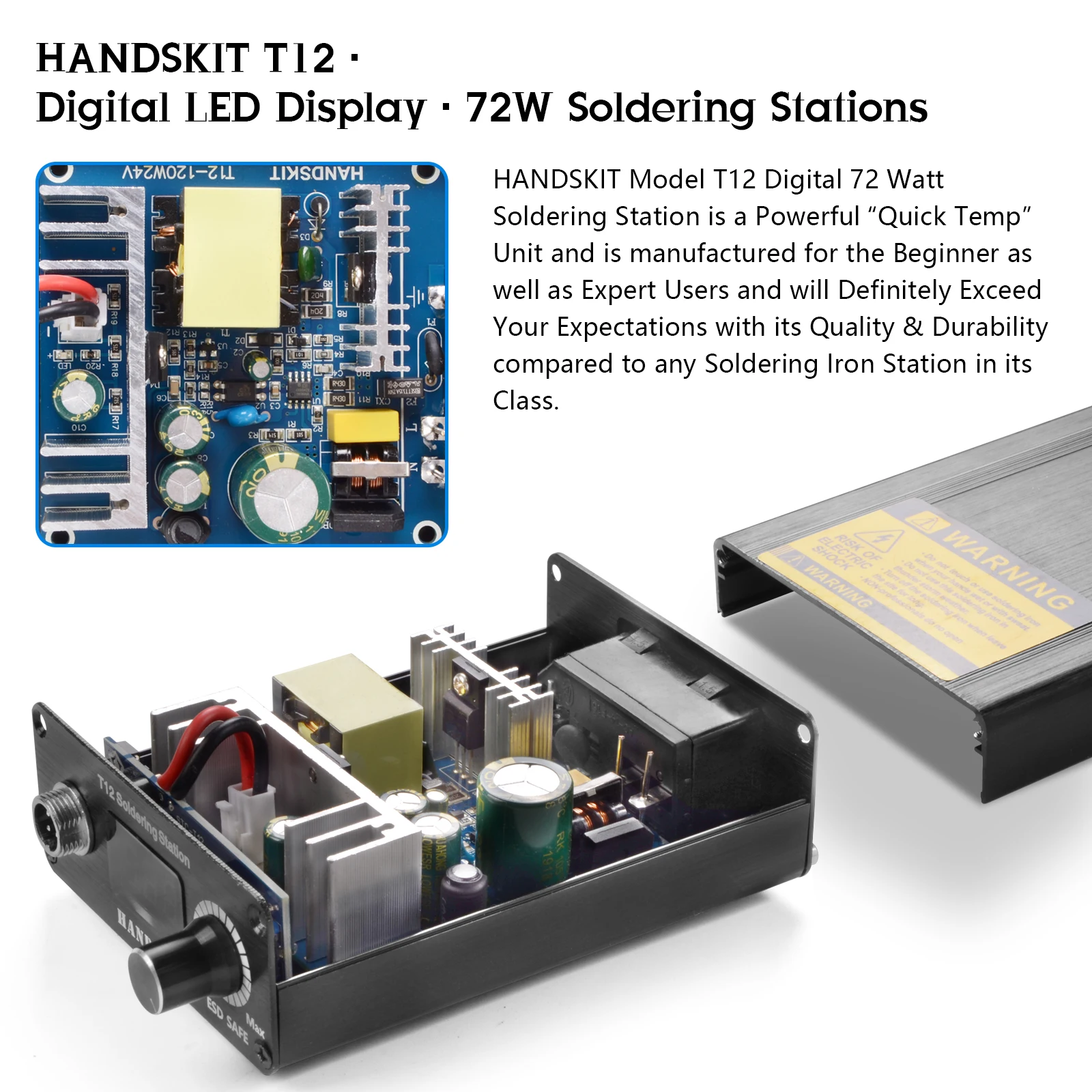 Handskit T12A паяльная станция железные наконечники STM32 V2.1S электрические инструменты сварочный регулятор температуры 75 Вт