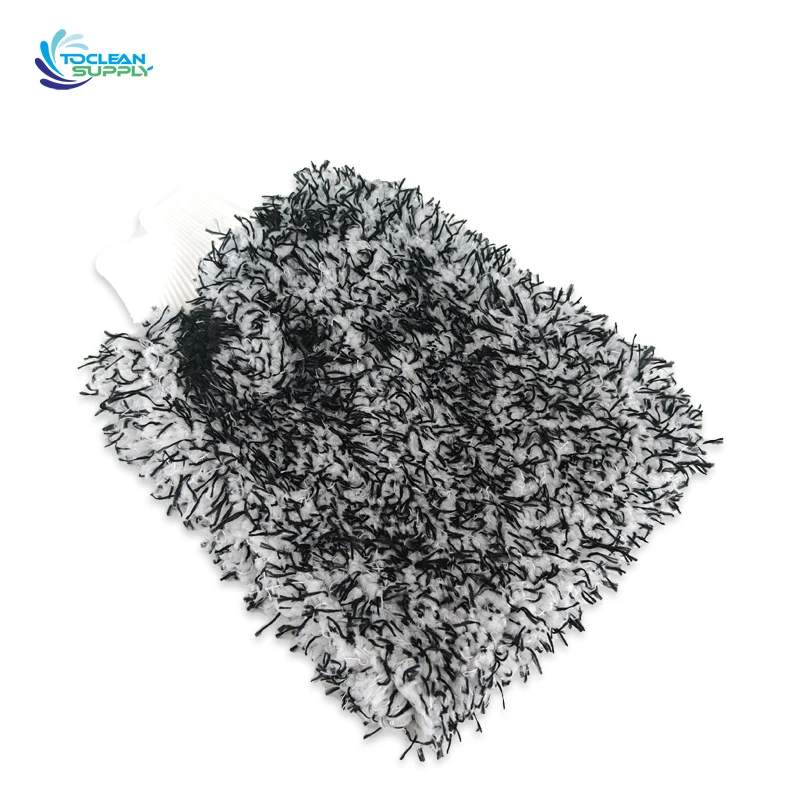 popular design Glove For Car Cleaning gloves for washing cars new arrival microfibre wash mitt gloves for cars