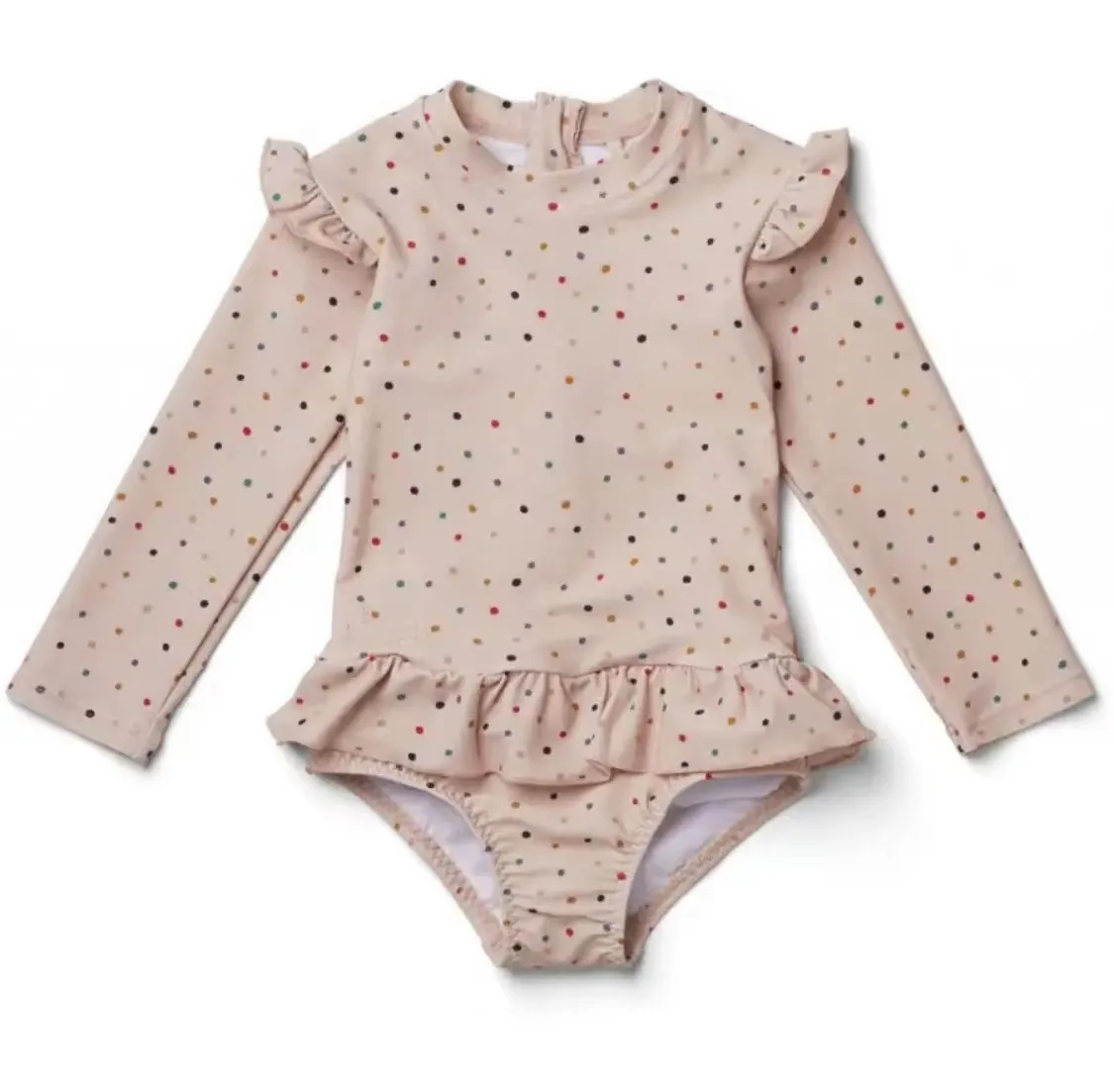 Summer Beach Clothing Shivering One Piece Lovely Baby Girls Swimwear Sunscreen Swimsuits Baby Girl