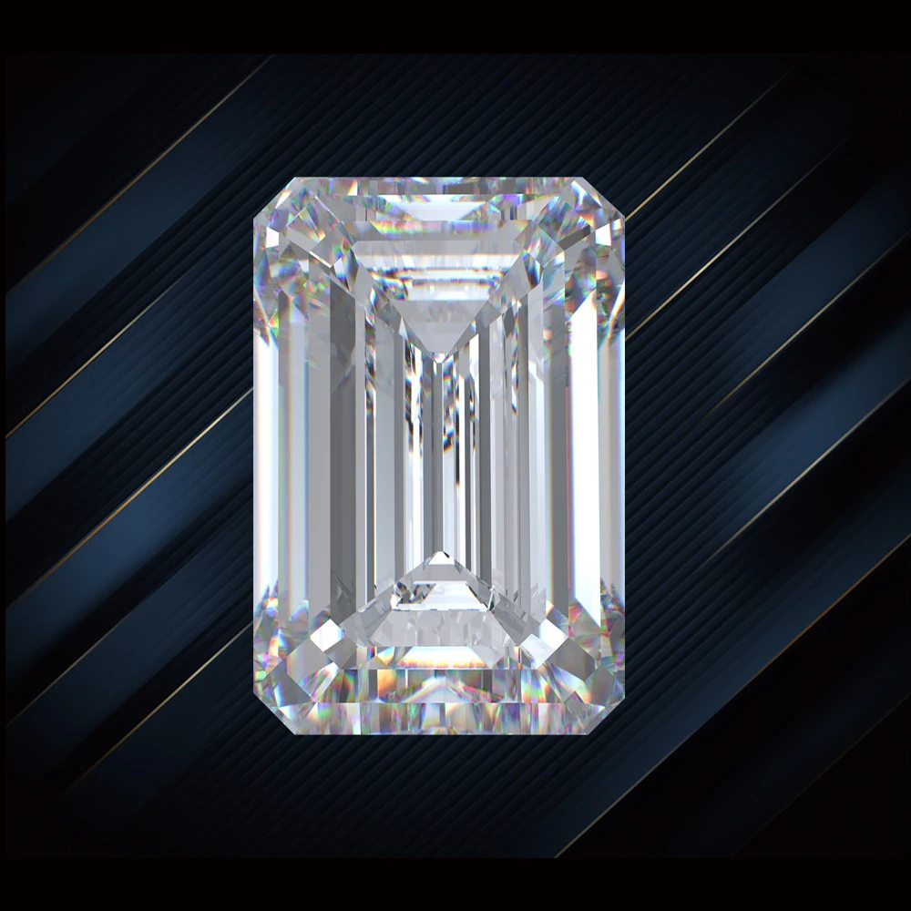 Synthetic Diamond windmill Emerald Cut Moissanite Parcels 7*9 mm Lab Moissanite Diamond DEF Color Loose Moissanite for Jewelry