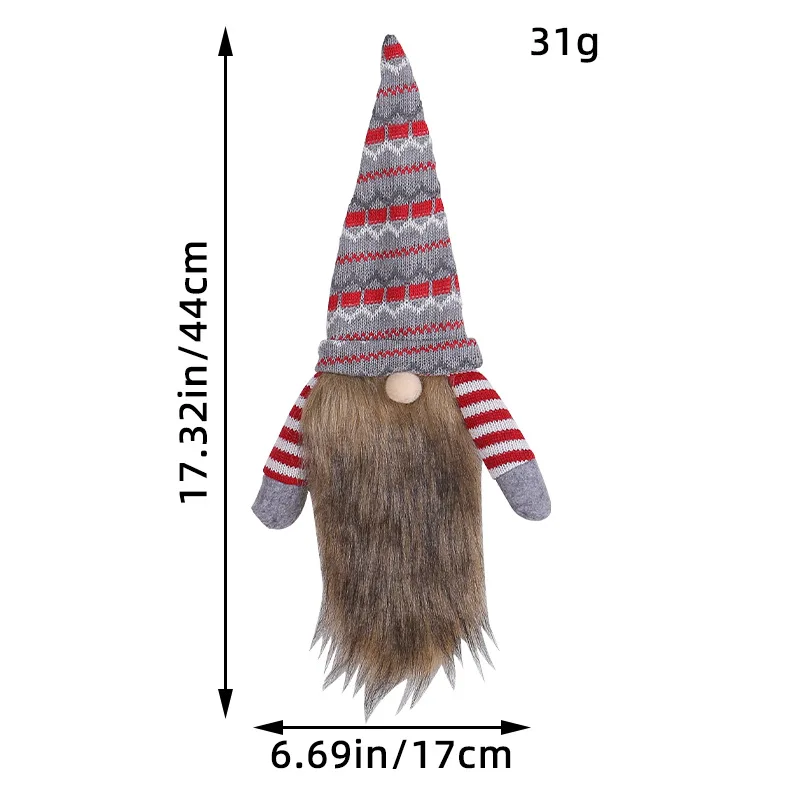 Christmas Gnome Faceless Doll Wine Bottle Cover Merry Christmas Decorations For Home Xmas Ornament New Year 2022 Navidad Gifts