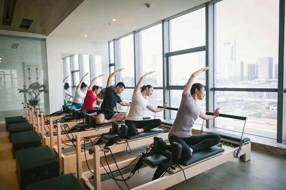 Dezhou Shizhuo  Boay Pilates Reformer Machine White Maple Wood Pilates Bed For Yoga