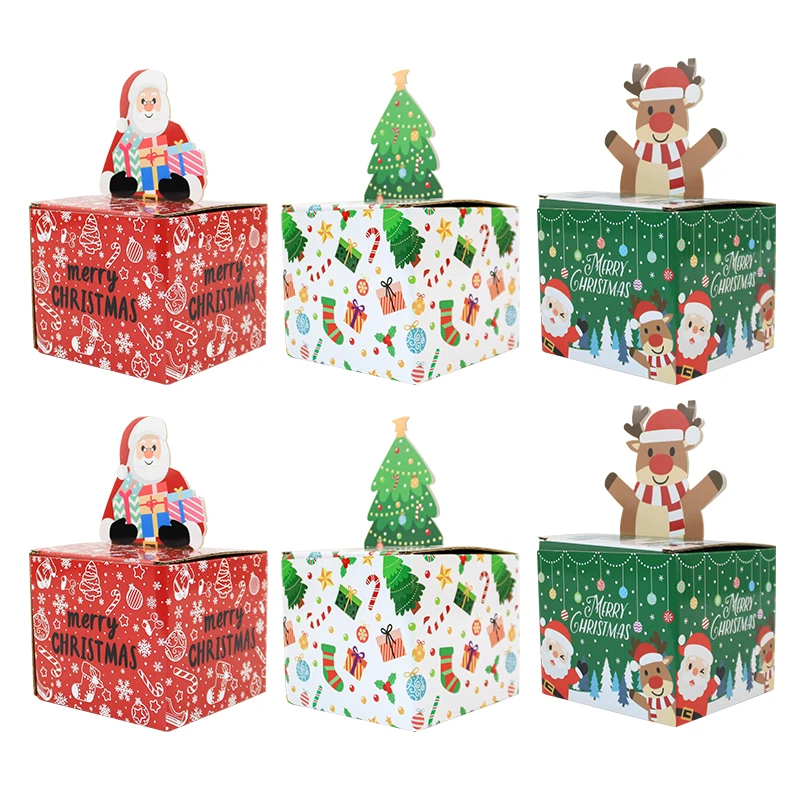 Merry Christmas Funny Christmas Money Holder Best Friend Surprise Set with Pull Cash Gift Money Box Paper Boxes