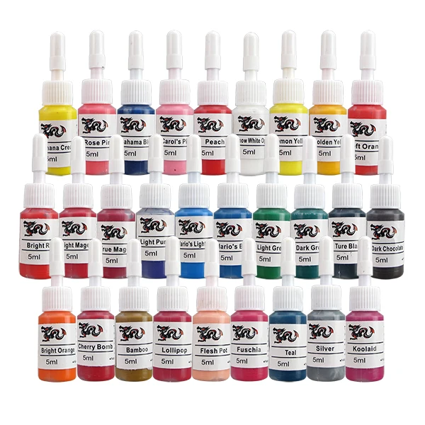 54 Colors Tattoo Pigment Ink 5ml Skin Candy Tattoo Ink Set Tattoo Supplies Free