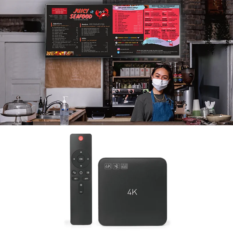 media player with signage software smart display android digital signage ad player