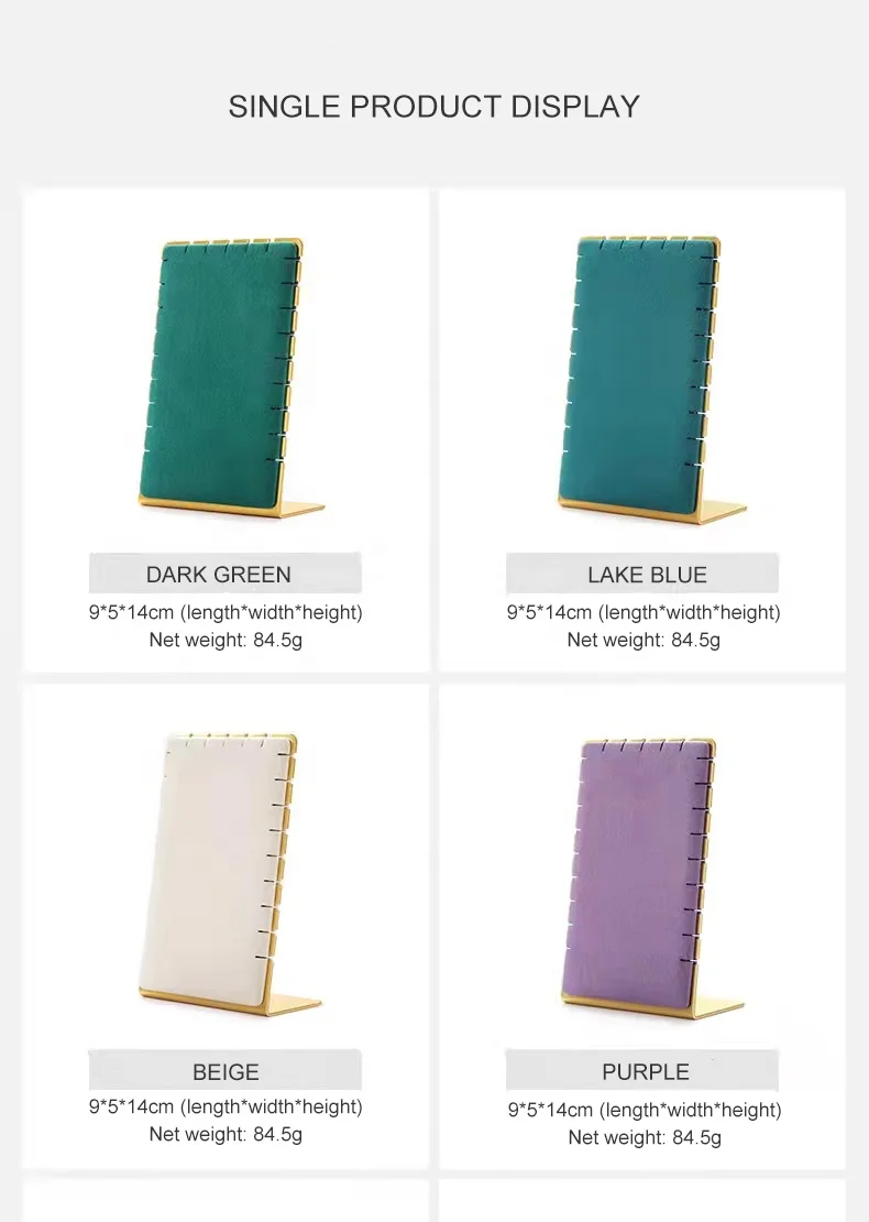 Wholesale Microfiber Trinket Tray Velvet Bracelet Earring Necklace Pendant Ring Display Jewelry Tray