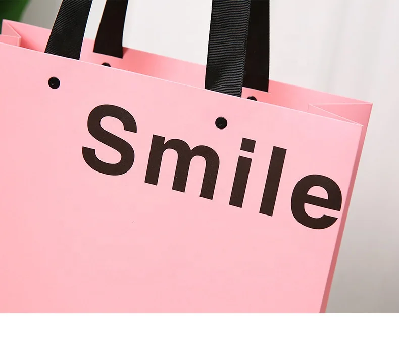 2024 White Black Paper Bag With Logo Recycled Brown Kraft Paper Bags With Handle Custom Kraft Paper Shopping Bag With Your Own L