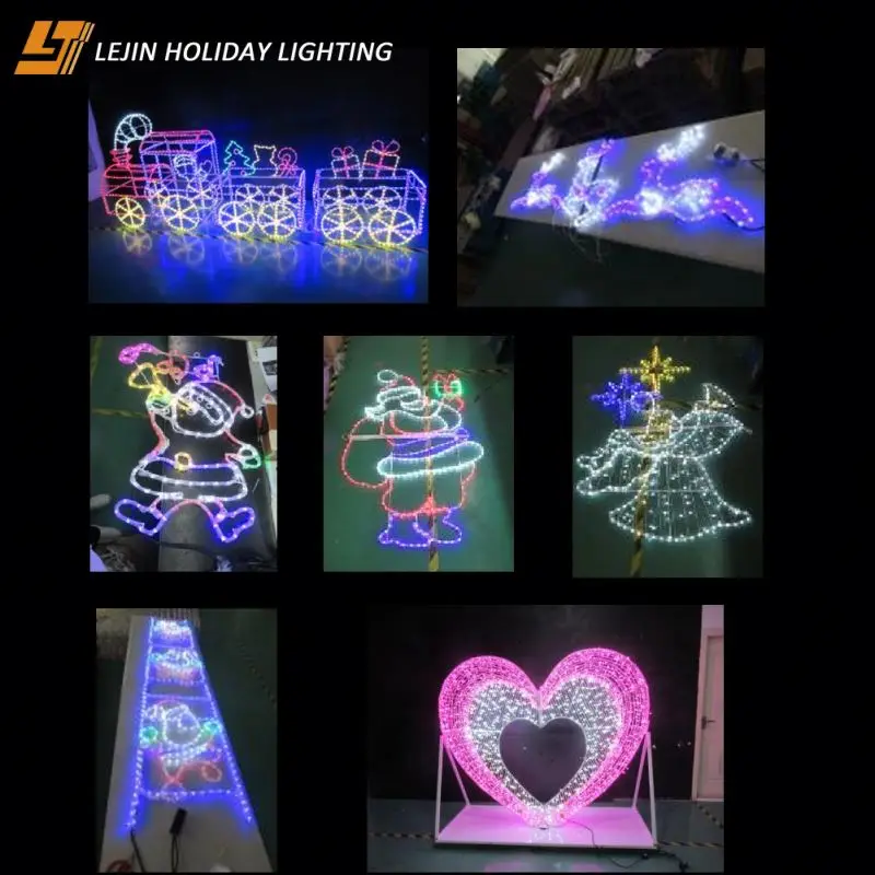 Wholesale waterproof star and bells Christmas lights motif for holiday decoration