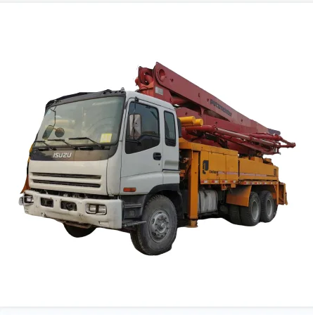 USED Putzmeister concrete pump truck 37m 42m with isuzuu chassis