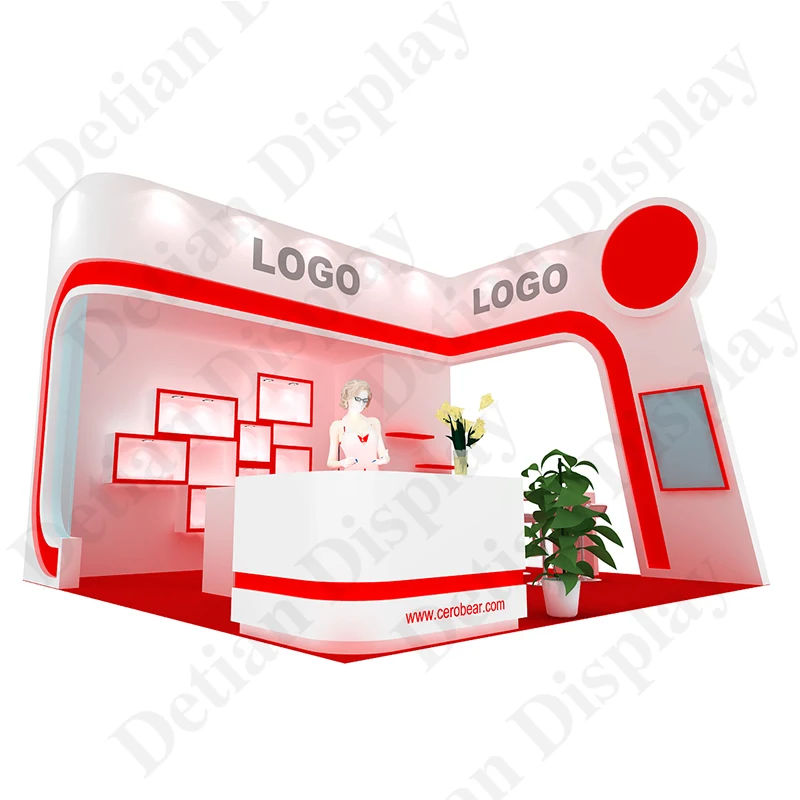 Мода модульная 2019 выставочная будка от Шанхайской фабрики Detian Бесплатная предложение 3D выставка выставочная витрина дизайн