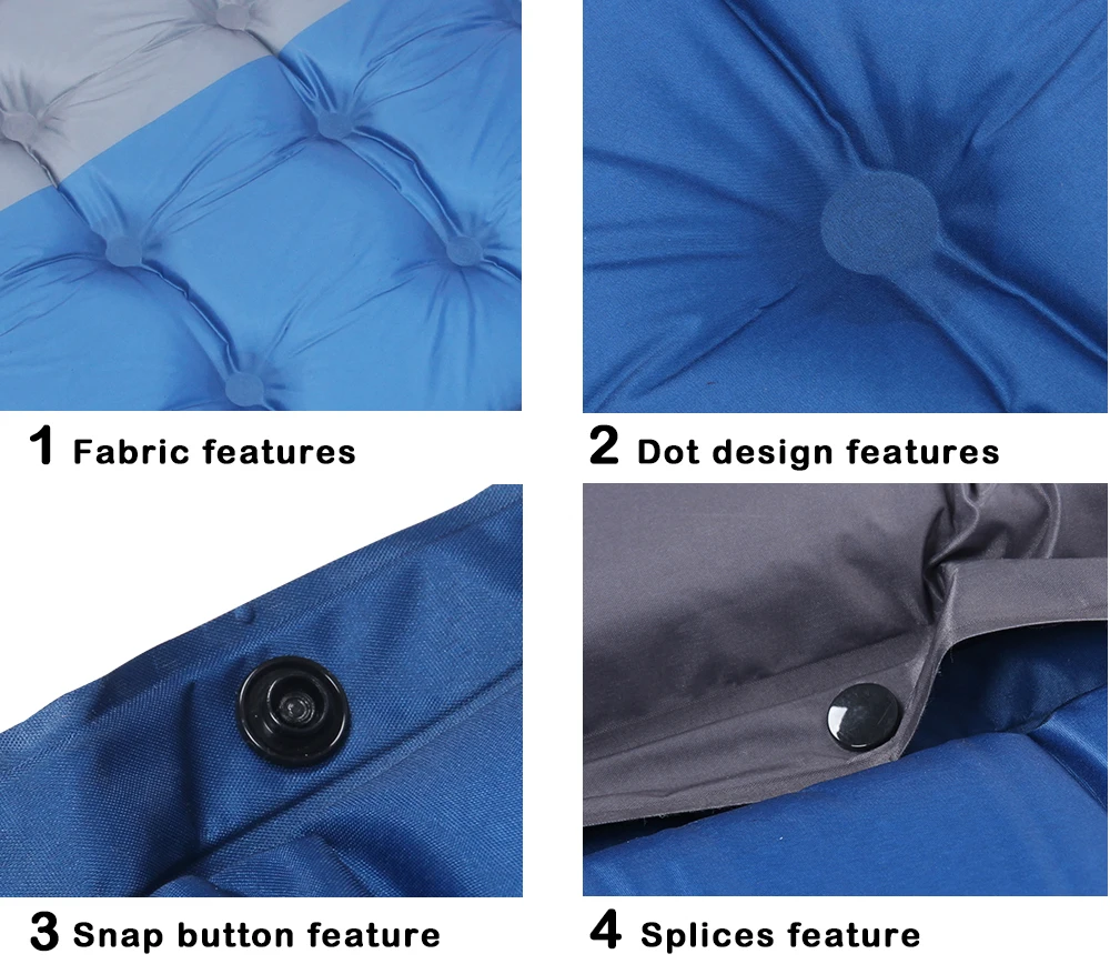 
outdoor selfinflatable adult sleeping pad, automatic air mattress 