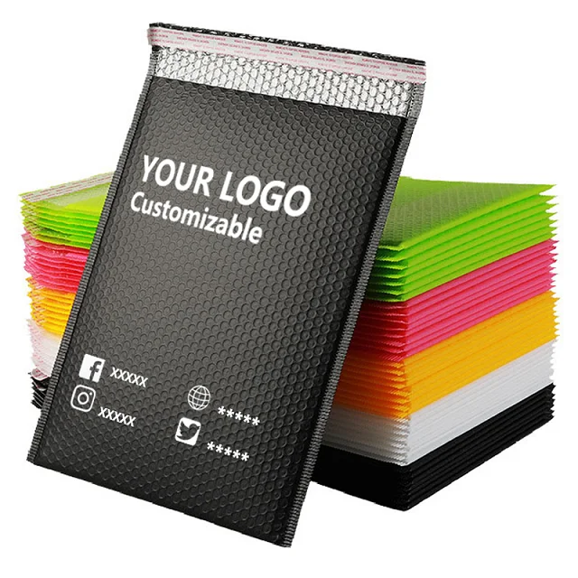 Eco-friendly Customize Mailer Strong Adhesive Air Bags Packing Mailing Tear Proof Bubble Padded Envelopes