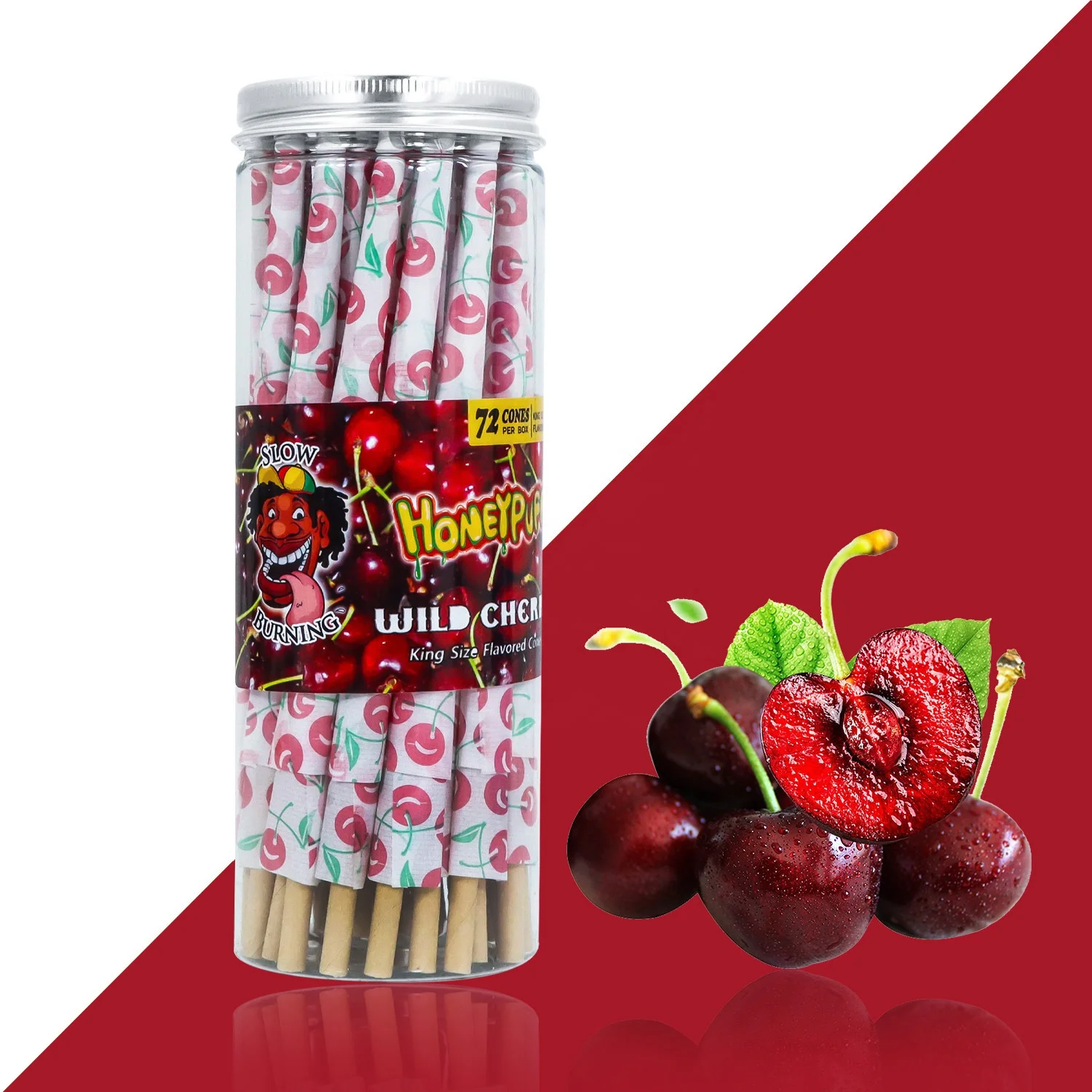 Новая тарелка для сигарет HONEYPUFF бумага фруктовый вкус 72 упаковки консервированные аксессуары курения