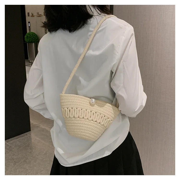 Manufacturing Handmade Small Bucket Knit Knitting And Crochet Crossbody Hand Bags